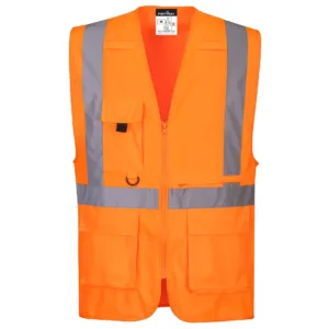 PW_Gilet Executive haute visibilité avec poche pour tablette