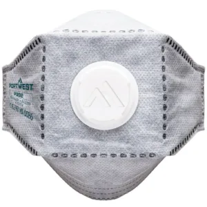 PW_Masque EAGLE Respiratoire FFP3 plat pliable en carbone avec valve